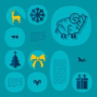 Christmas flat infographic N65