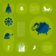 Christmas flat infographic N69