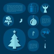 Christmas flat infographic N71