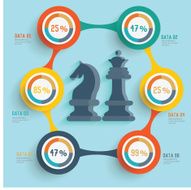 Strategy chess concept and banner