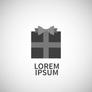 Icon flat gift element design