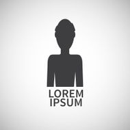 Icon flat element design man
