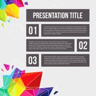 Template for Your business presentation Geometric background V