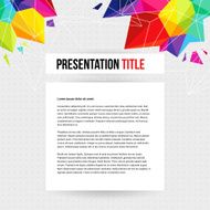 Template for Your business presentation Geometric background V N2