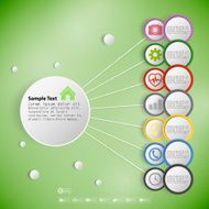 Infographic with colored circles for business template vector N3