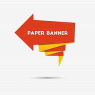 Abstract colorful paper banner N2