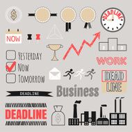 Business set frames infographic elements icons N2