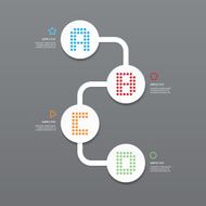 Modern Design Minimal style infographic template N34