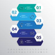 Design clean flat long icon banners template Vector EPS 10