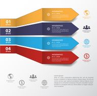 Design blue number banners template graphic or website vector eps10