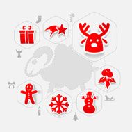 Christmas sticker infographic N31