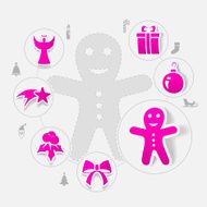 Christmas sticker infographic N32