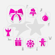 Christmas sticker infographic N34