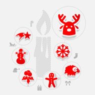 Christmas sticker infographic N35