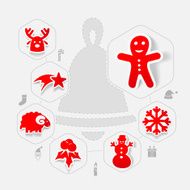 Christmas sticker infographic N37