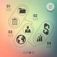 business infographic with unfocused background N115