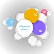 Infographic element Many circles