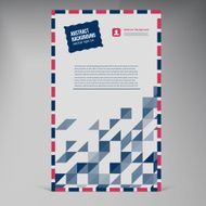 Vector Flat UI banner Color envelope