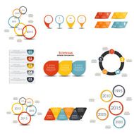Collection of Infographic Templates for Business Vector Illustra N73