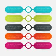 Abstract business info graphics template with icons N45