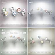 World maps set with pointer marks Infographics for business design
