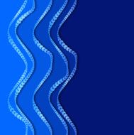 abstract colorfull blue wave vector background