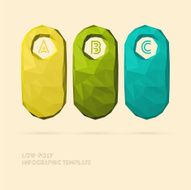 Modern Low Poly Infographic Options Template