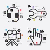 technology infographic N19