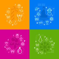 Christmas sticker infographic N41