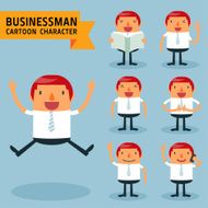 set of businessman characters poses N17