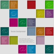 Squares background with infographic elements