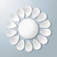 White Flower Colorful Numbers N2