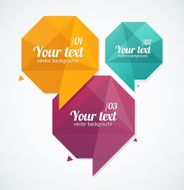 Vector infographics options banner 1 2 3 N2