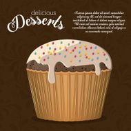 Desserts design vector illustration N2