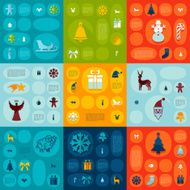 Christmas flat infographic N81