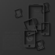 vector modern smartphone background