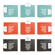 Paper Labels Infographics Layout