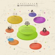 colorful translucent pie chart infographic elements N2