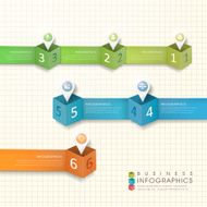 abstract modern paper location mark infographic elements N2