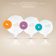 modern glossy speech bubble infographic elements N2