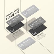 modern abstract translucent tag infographic elements