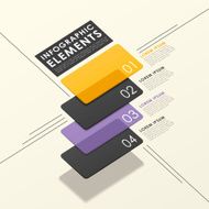 modern abstract translucent tag infographic elements N2