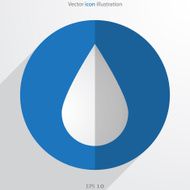 Vector drop web flat icon