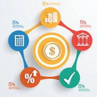 Finance design clean vector