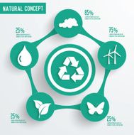 Ecology and natural design clean vector N2