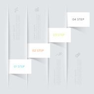Abstract business info graphics template with icons N47