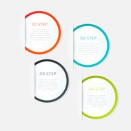 Abstract business info graphics template with icons N49
