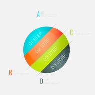 Abstract business info graphics template with icons N50