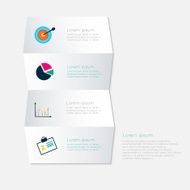 Abstract business info graphics template with icons N52