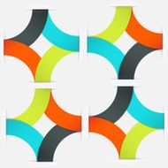 Abstract business info graphics template with icons N55